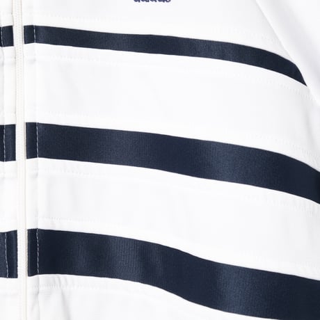 70-80s Vintage adidas Ventex Track Jacket Model First White × Navy (Made in France)