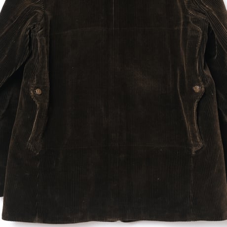 30-40s France Vintage Brown Corduroy Hunting Jacket
