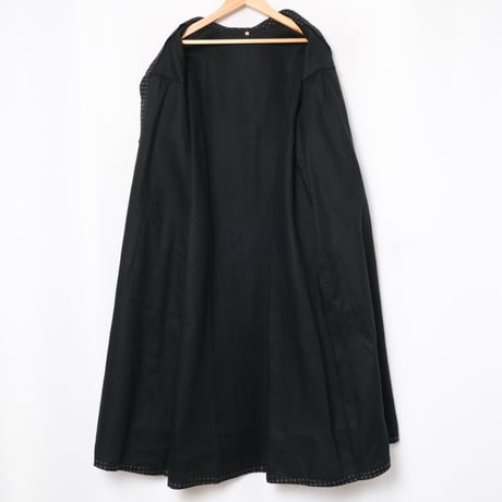 40-50s  France Vintage Cotton Work Dress Dead Stock