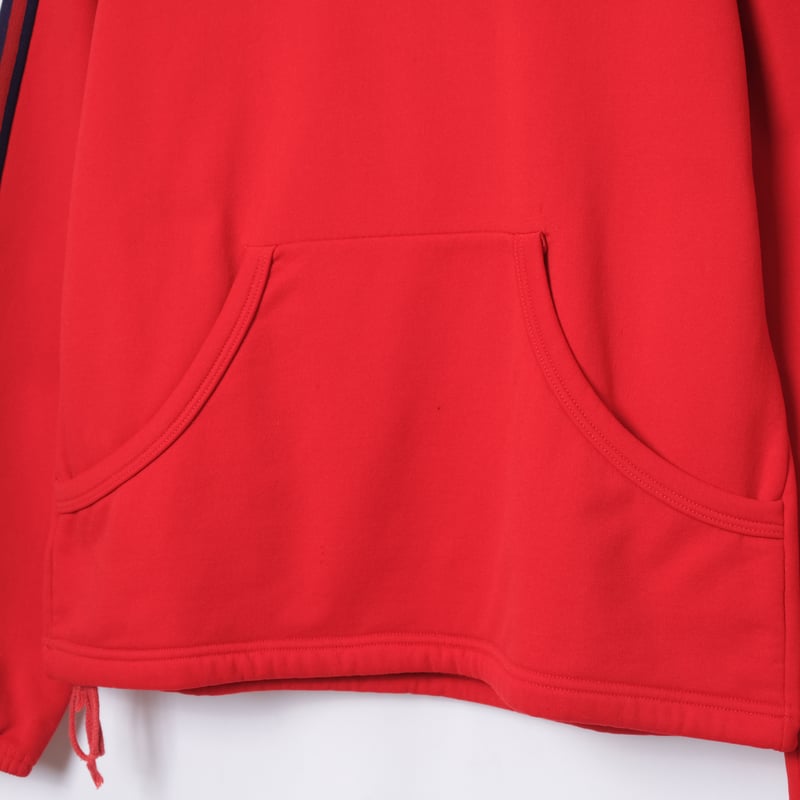 70-80s Vintage adidas Half Zip Hoodie Red (Made