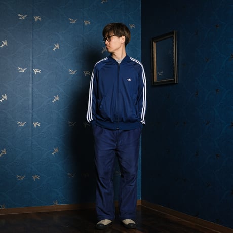 70-80s Vintage adidas Ventex ATP Navy Track Jacket