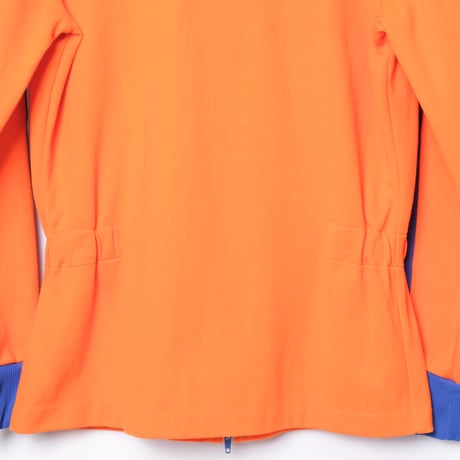 70s Vintage adidas Track Jacket With Hood Orange × Blue
