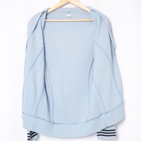 70-80s Vintage adidas Knit Jacket Light Blue（Made in West Germany）