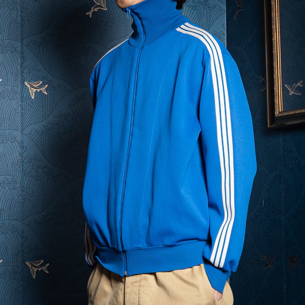 60-70s Vintage adidas Track Jacket Blue (Made i