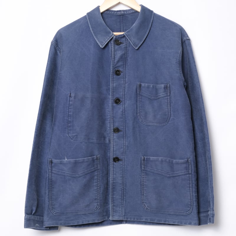 1950s ADOLPHE LAFONT ブルーモールスキンオーバーオール 1950s ADOLPHE LAFONT ブルーモールスキンオーバーオール fit