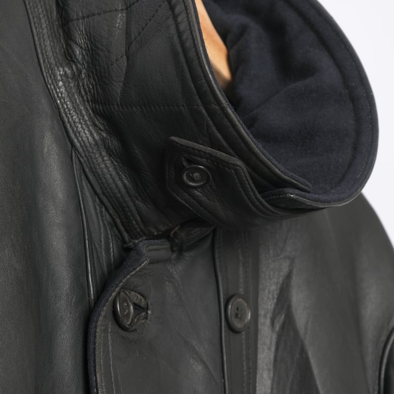 40-50s France Vintage Le Kléber Leather Jacket