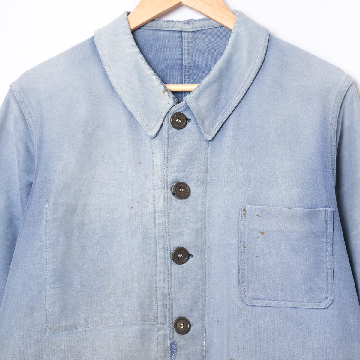 40-50s France Vintage Blue Moleskin Work Jacket 40-50s France Vintage Blue Moleskin Work Jacket