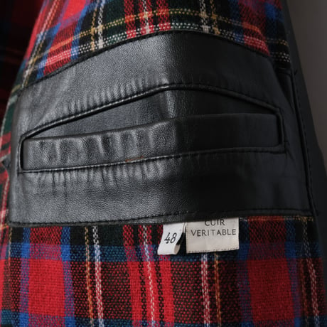 70-80s French Vintage Leather Jacket (Corbusier Jacket) 1
