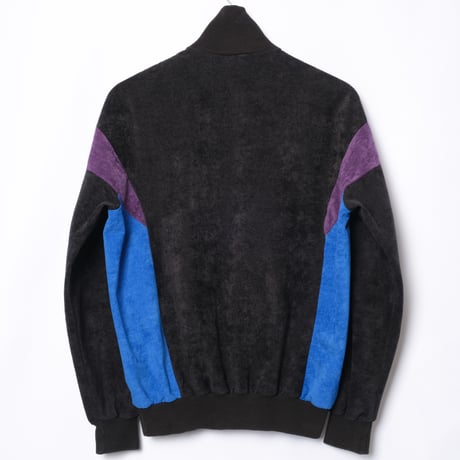 80s Vintage adidas Ventex Track Jacket Model Challenger Black × Blue（Made in France）