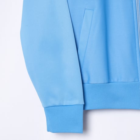 70-80s Vintage adidas Ventex Track Jacket Light Blue × White Bordeaux Line (Made in France)