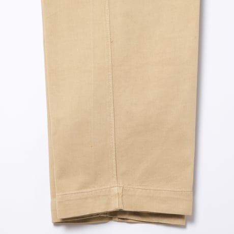 40s French Army FTEO Chino Trousers With Wood Buttons Size 86L(13)