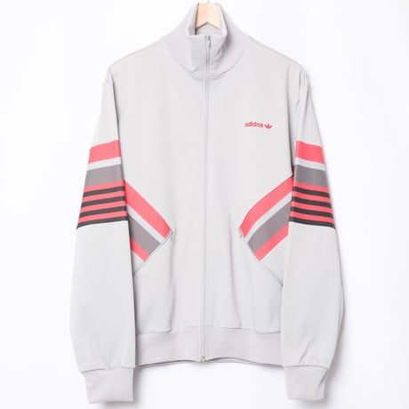 70-80s Vintage adidas Track Jacket Gray × Red (Made in France)