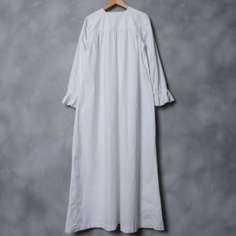 Early 1900s French Antique Cotton Night Dress ②