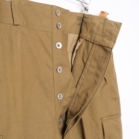 French Army M47 Trousers Early Size 25 Metal Buttons Dead Stock