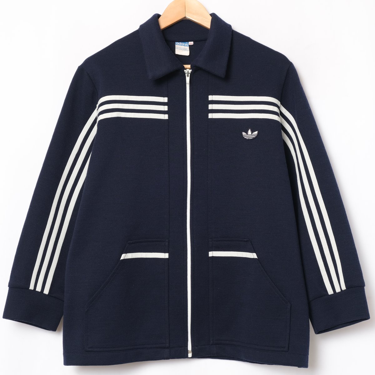 70-80s Vintage adidas Knit Jacket CLUB (Made in