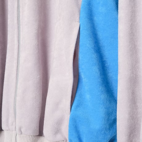 80s Vintage adidas Ventex Track Jacket Model Challenger Gray × Light Blue (Made in France)