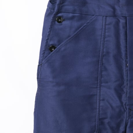 40-50s Le Mont St Michel  Blue Moleskin Work Overalls Dead Stock