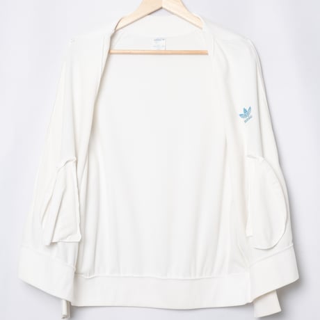 70-80s Vintage adidas Ventex ATP Track Jacket White × Light Blue (Made in France)