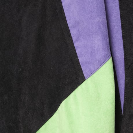 90s Vintage adidas Track Jacket Vintage adidas Black × Purple × Light Green (Made in France)