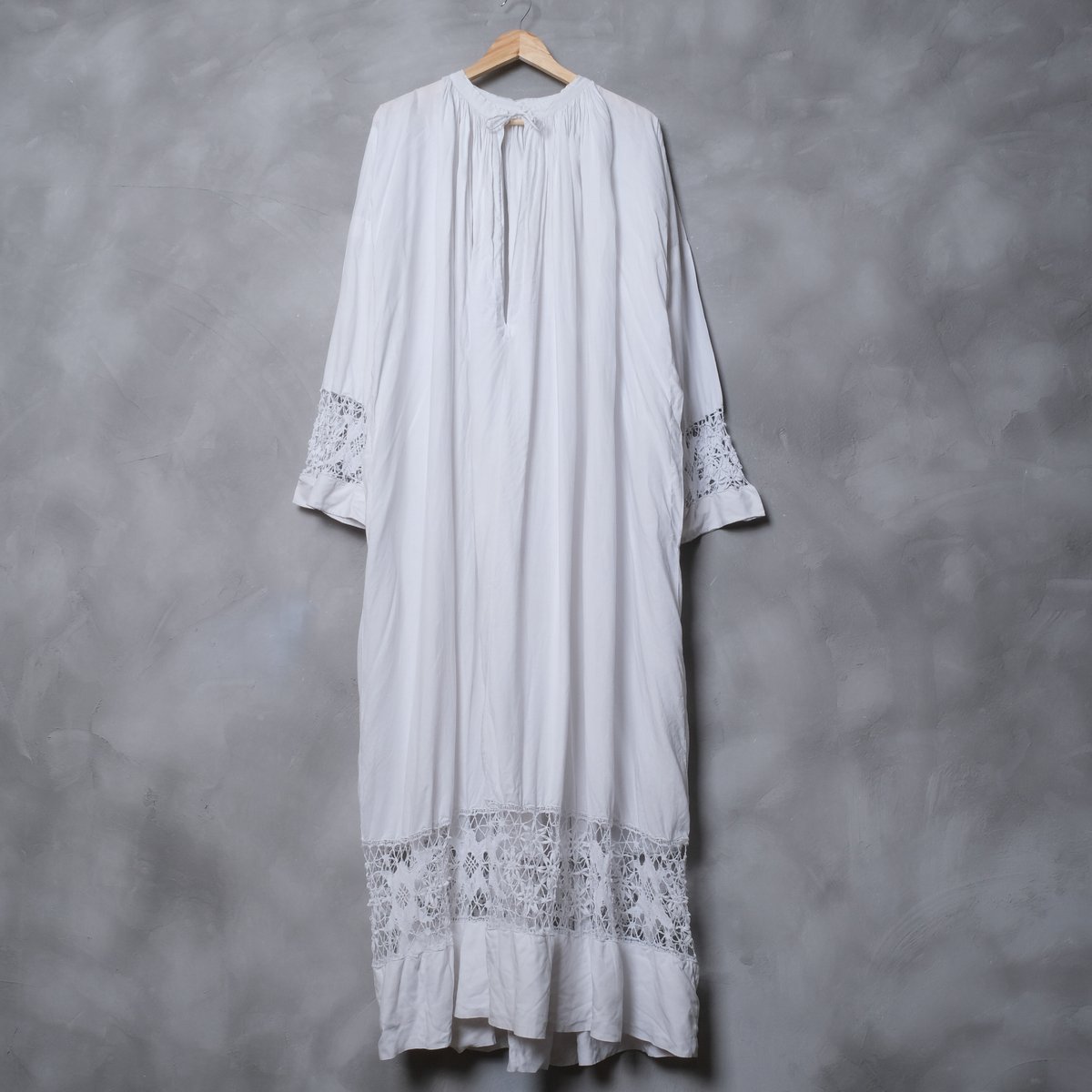 1930s French Antique Linen Church Smock ⑤ | U 1930s French Antique Linen Church Smock ⑤ | U