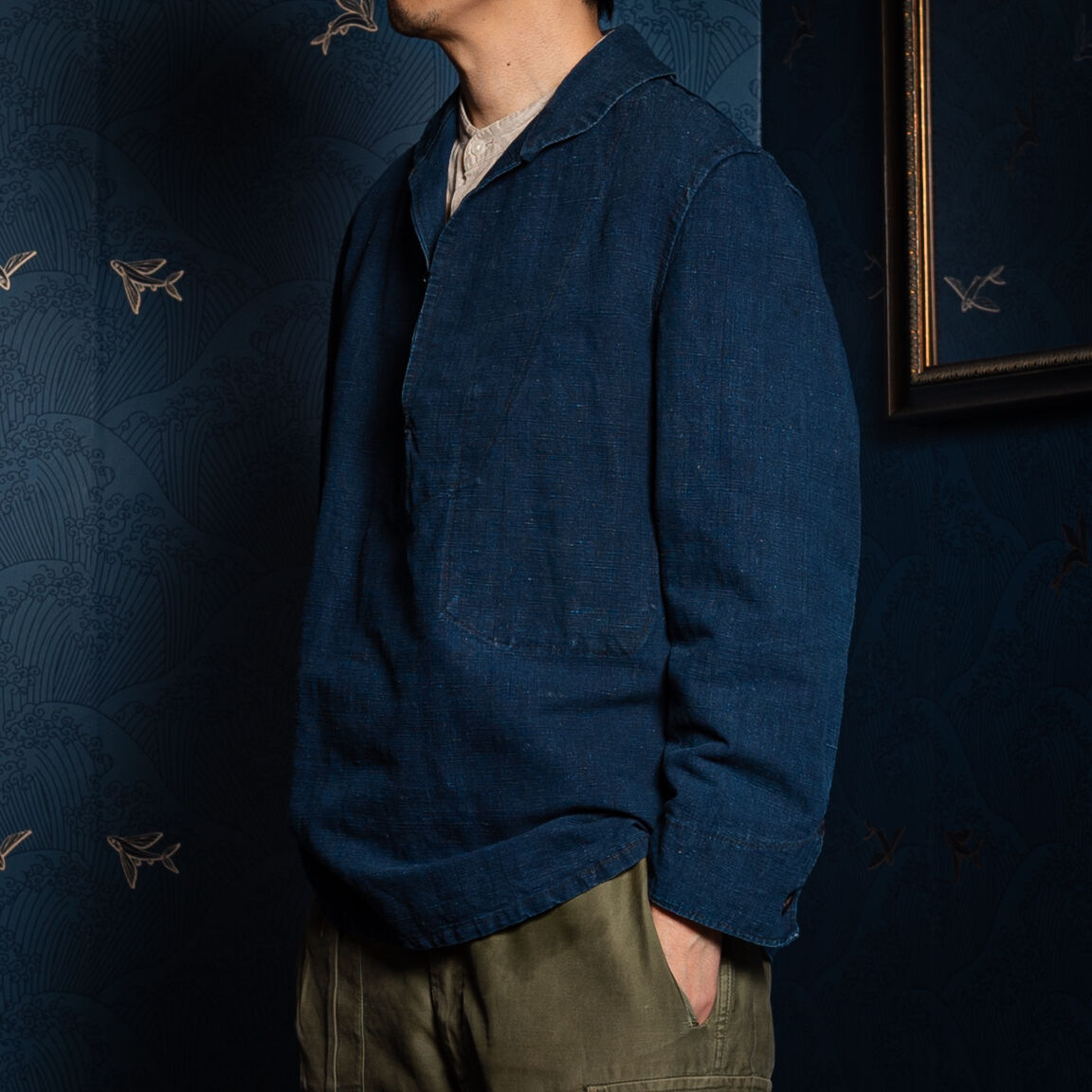 20-30s French Army (Marine Nationales) Shawl co 20-30s French Army (Marine Nationales) Shawl co