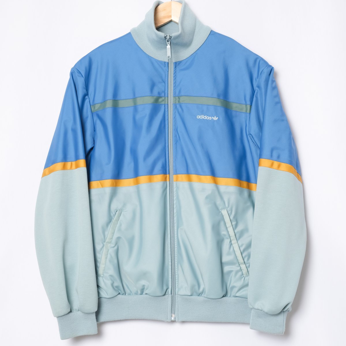 80s Vintage adidas Track Jacket Light Blue × Bl 80s Vintage adidas Track Jacket Light Blue × Bl