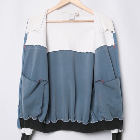 70-80s Vintage adidas Track Jacket Blue Gray × White (Made in France)
