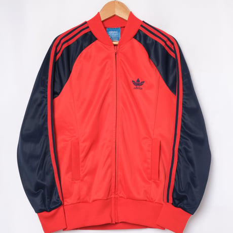 70s Vintage adidas VENTEX  ATP Red×Navy Track Jacket(Made in France) Small