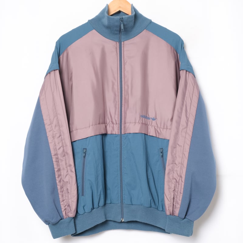 80s Vintage adidas Track Jacket Blue Gray × Gra