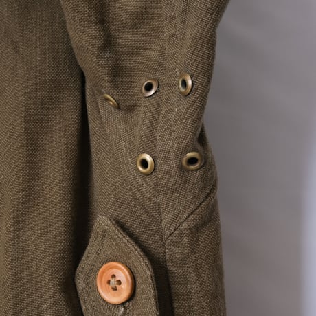 French Army M38 Motorcycle Coat 2nd  Wood Button