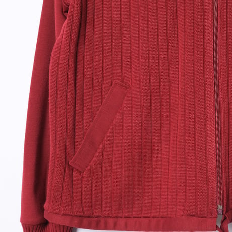 80s Vintage adidas Knit Track Jacket Bordeaux (Made in West Germany)