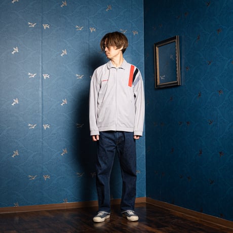 70-80s Vintage adidas Ventex Velours Track Jacket Gray (Made in France)