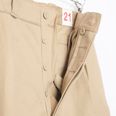 French Army M52 Chino Trousers Late Size 21 Dead Stock