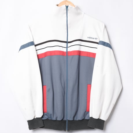 70-80s Vintage adidas Ventex Track Jacket Blue Gray × White (Made in France)