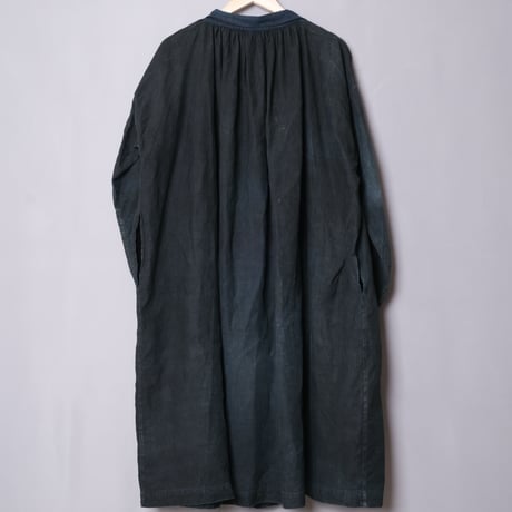 1900s Antique Indigo linen  Biaude
