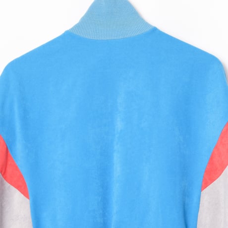 70-80s Vintage adidas Ventex Track Jacket Model Challenger Light Blue × Red (Made in France)