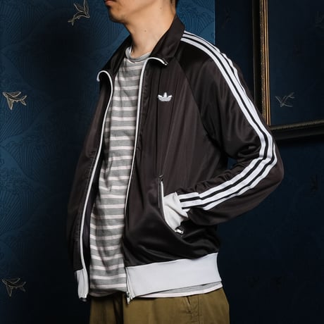 70-80s Vintage adidas Track Jacket Black×White