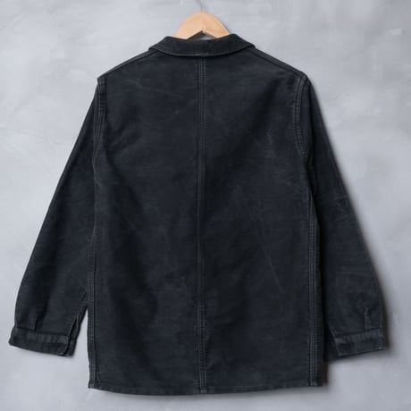 40-50s Dumont d’urbille Black Moleskin Jacket