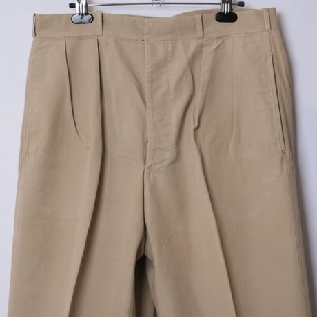 40s French Army Canvas Chino Trousers