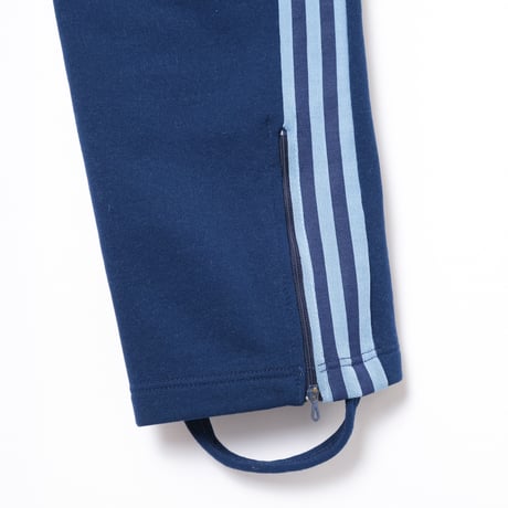 70-80s Vintage adidas Ventex Track Trousers Navy × Light Blue (Made in France)
