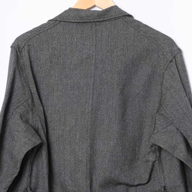 40-50s VULCAIN Black Chambray Atelier Coat Dead