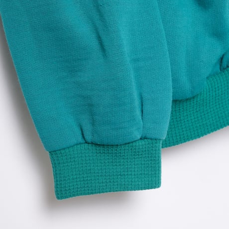 80s Vintage adidas Ventex Sweat Jacket Grey × Green  (Made in France)