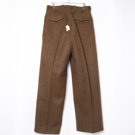 50s French Army Wool Trousers Size 32 Dead Stock