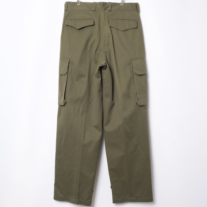 実物 French Military m47 後期 TROUSERS 33 French Army M47 Trousers Late Size 33 Dead Stoc