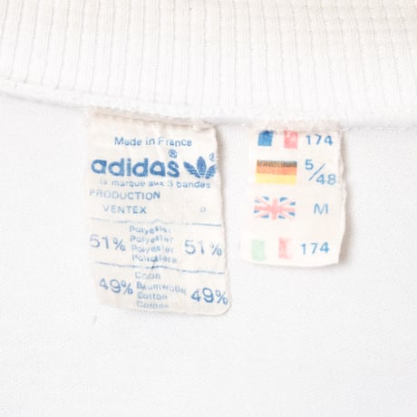 70-80s Vintage adidas Ventex Track Jacket Blue Gray × White (Made in France)