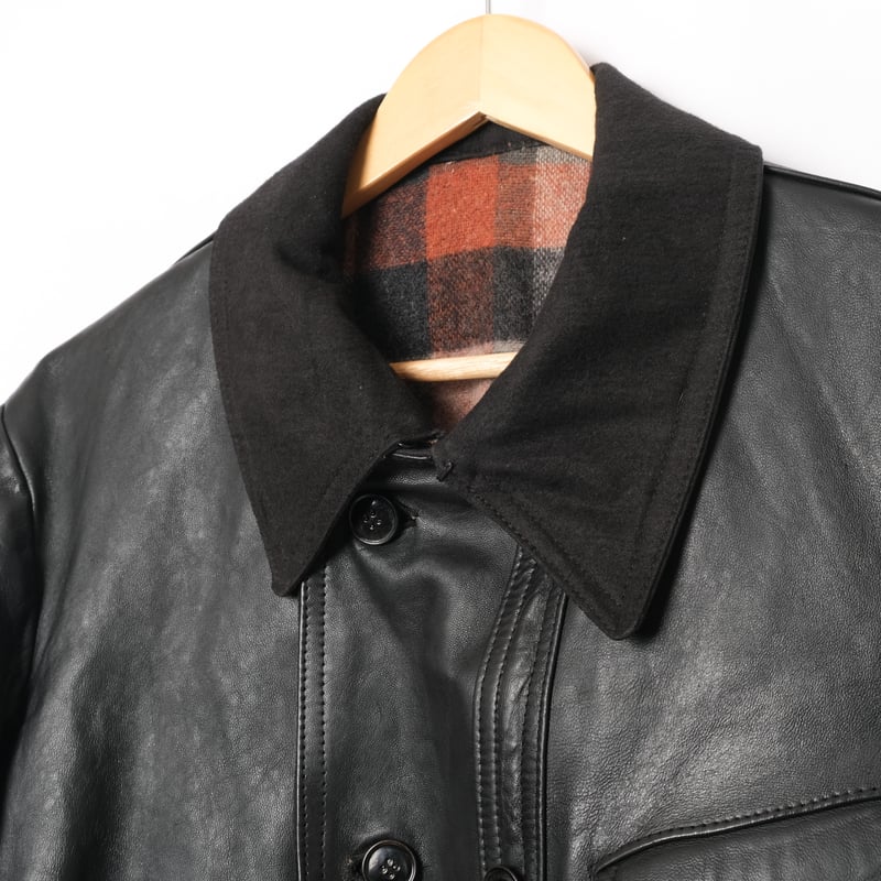 60〜70年代 ビンテージ フランスガス会社 コルビジェジャケット レザー 0581. 1960's Corbusier leather jacket 60s 60年代 コルビジェ
