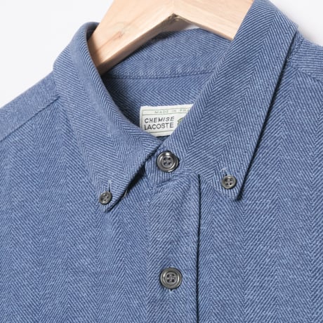 70-80s LACOSTE HTB Shirt Blue（Made in France）