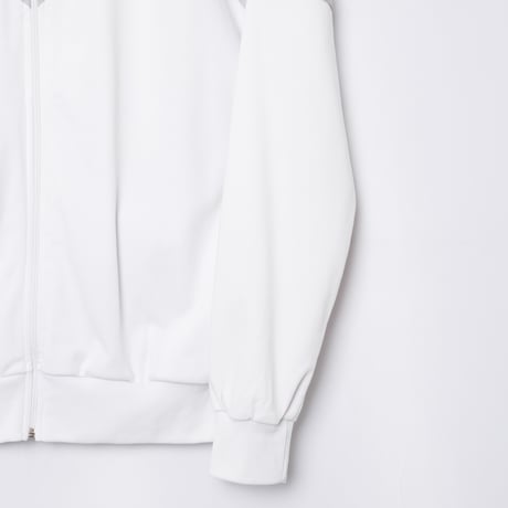 80s Vintage adidas Track Jacket White × Light Gray (Made in France)