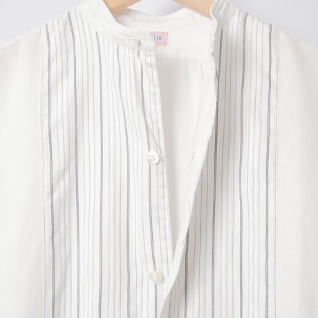 40-50s France Vintage ConChon Quinette NATTÉ Cotton Dress Shirt