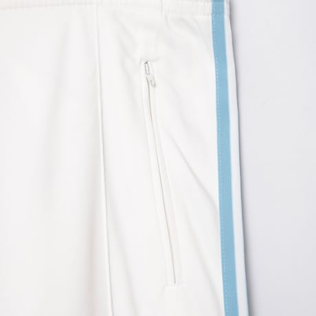 70-80s Vintage adidas Ventex Track Trousers White × Light Blue (Made in France)